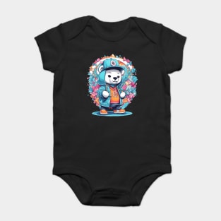 DJ Bear Baby Bodysuit